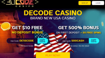 Decode Casino No Deposit Bonus